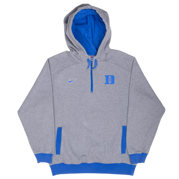 Vintage Nike Duke University Grey Hoodie Sweatshirt 2000S Size Large