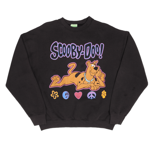 Vintage Cartoon Network Scooby-Doo Peace & Love Sweatshirt Size XL 1998