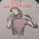 VINTAGE PAT BENATAR TOUR RAGLAN TEE SHIRT 1981 SIZE SMALL MADE IN USA