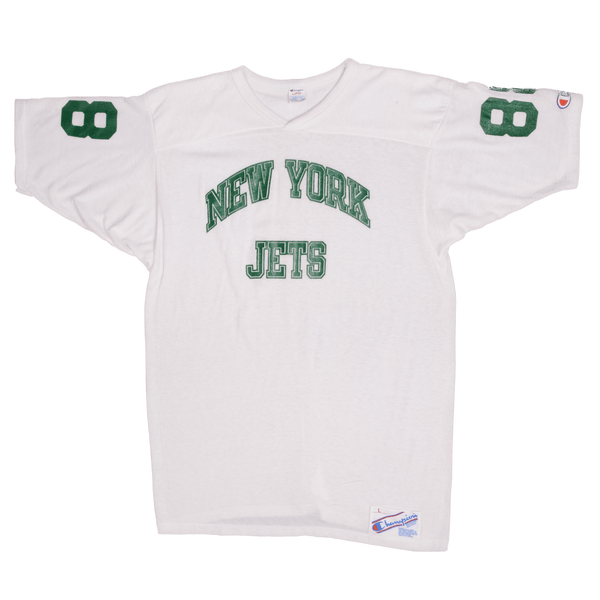 Vintage Champion NFL New York Jets 88 Jersey 1980S Size Large Made In USA