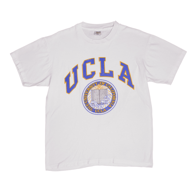 Vintage UCLA University of California Los Angeles Tee Shirt 1990S Size Large Made In USA With Single Stitch Sleeves