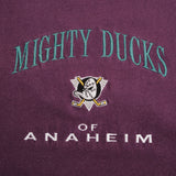 Vintage Nhl Anaheim Mighty Ducks Embroidered Tee Shirt 1990S XL Made In Usa