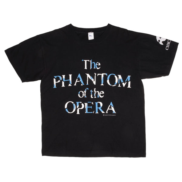 Vintage The Phantom Of The Opera Chicago 1980 Tee Shirt Size XL With Single Stitch Sleeves