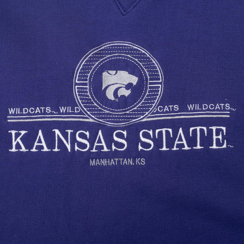 Vintage Ncaa Kansas State Wilcats Purple Sweatshirt 1990S 2XL