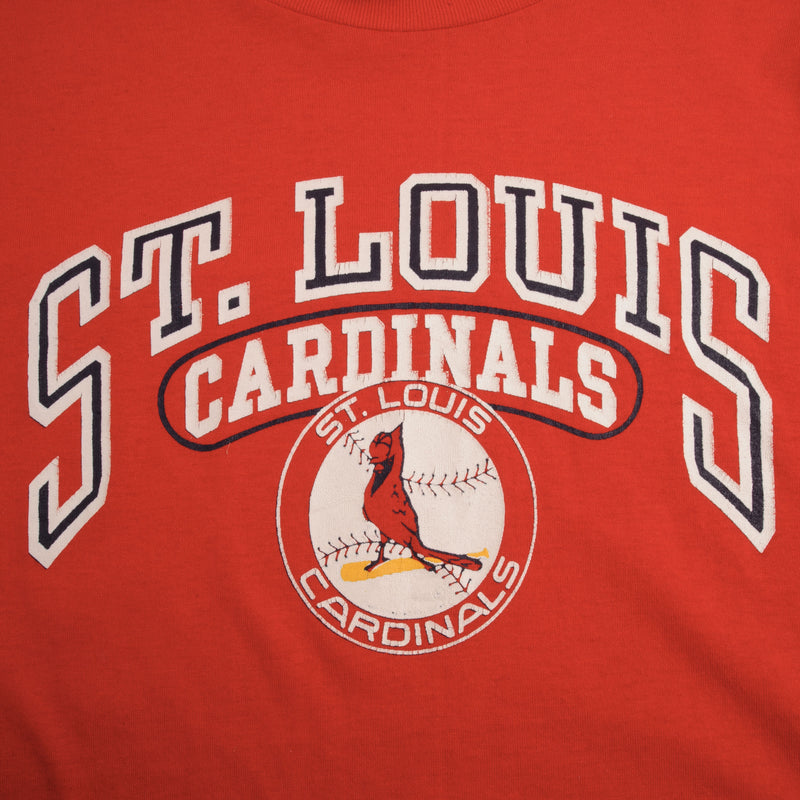 Vintage Mlb St Louis Cardinals Champion Tee Shirt 1980S Size Medium Made In Usa With Single Stitch Sleeves