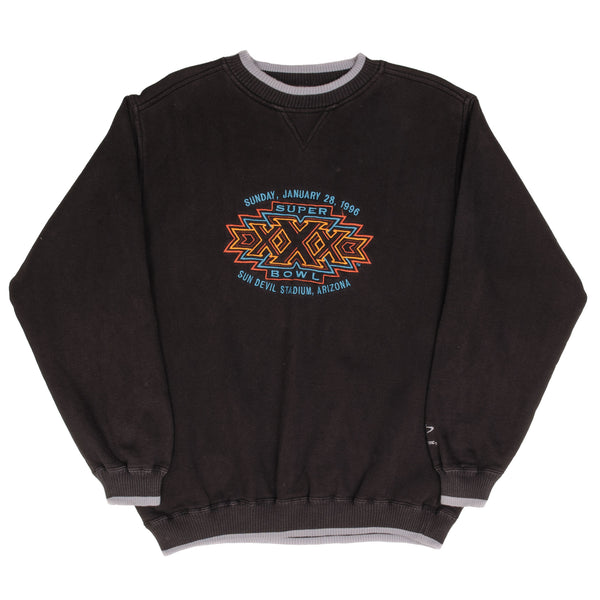 Vintage Nfl Super Bowl XXX Arizona Sun Devil Stadium 1996 Embroidered Crewneck Sweatshirt Size XL