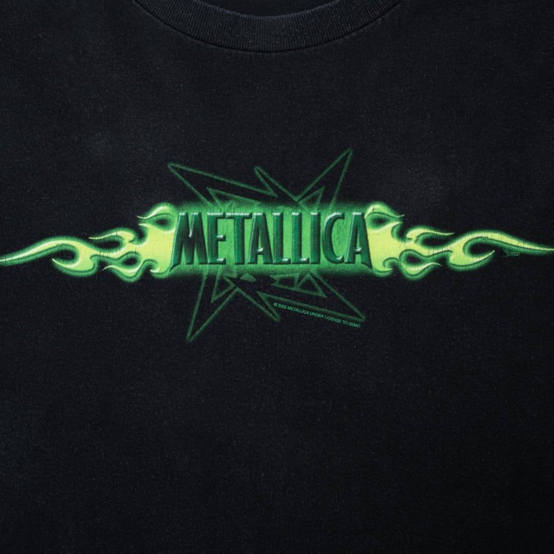 Vintage Metallica 2002 Black Tee Shirt Size 3XL