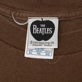 Vintage The Beatles 2006 Brown Tee Shirt Size XL