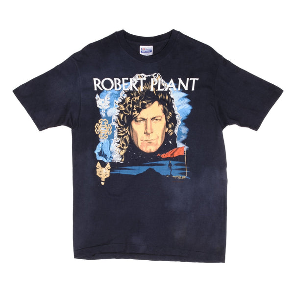 Vintage Robert Plant Now And Zen 1988 Tee Shirt Size Medium Made In USA With Single Stitch Sleeves