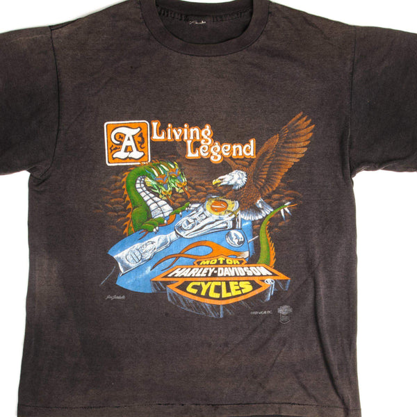 CAMISETA VINTAGE HARLEY DAVIDSON TALLA MEDIANA AÑOS 80