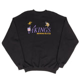 Vintage Nfl Minnesota Vikings Embroidered Sweatshirt 1990S Size Large Made In USA