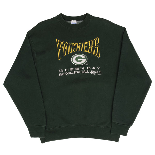 Vintage Nfl Green Bay Packers 1994 Green Sweatshirt Size Large Made In USA