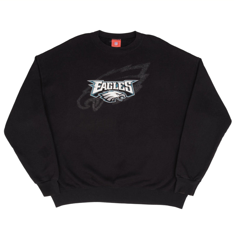 Vintage Nfl Philadelphia Eagles 2000S Black Sweatshirt Size 2XL