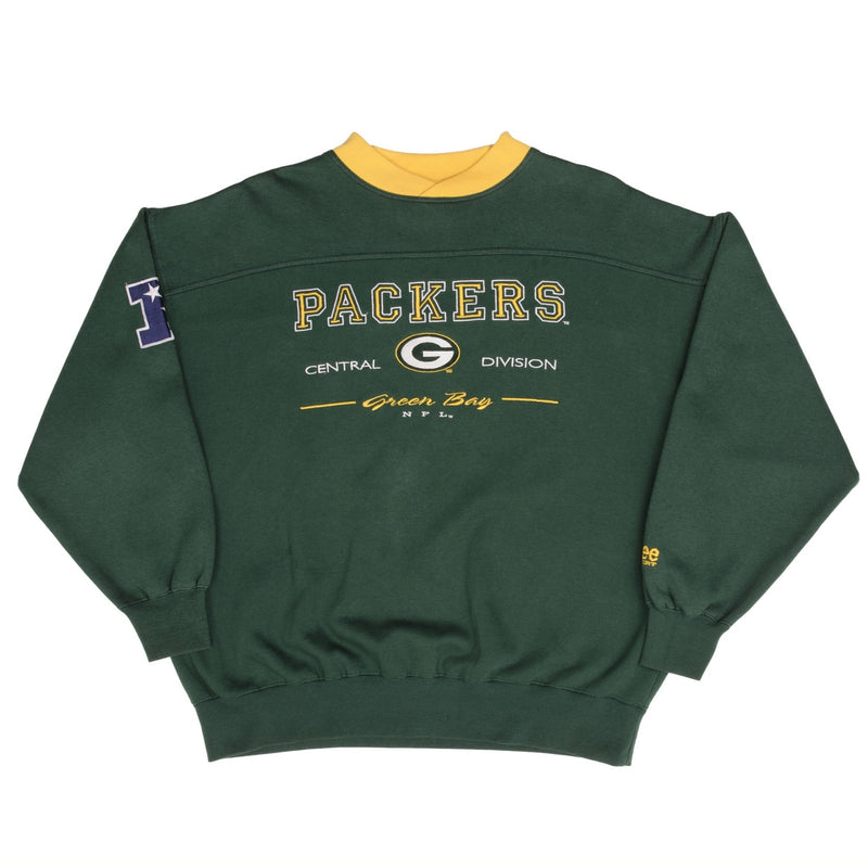 Vintage NFL Green Bay Packers Embroidered Sweatshirt 1990S Size XL