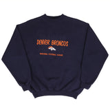 Vintage Nfl Denver Broncos Embroidered Sweatshirt 1990S Size Large