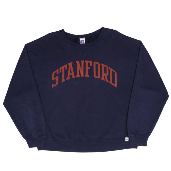 Vintage Stanford Russell Crewneck Sweatshirt 1990S Size Large Made In USA