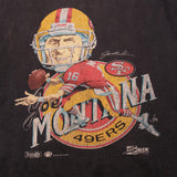 SUDADERA VINTAGE NFL SAN FRANCISCO 49ERS JOE MONTANA AÑOS 90 TALLA PEQUEÑA FABRICADA EN EE. UU.