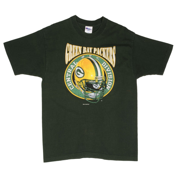 Vintage NFL Green Bay Packers 1997 Tee Shirt Size Large Made In USA With Single Stitch Sleeves