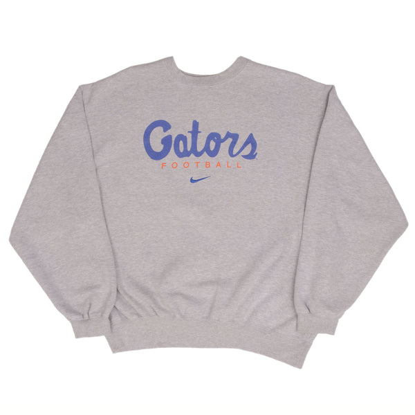 Vintage Nike Center Swoosh Gators Football Sweatshirt 1990S Size XL