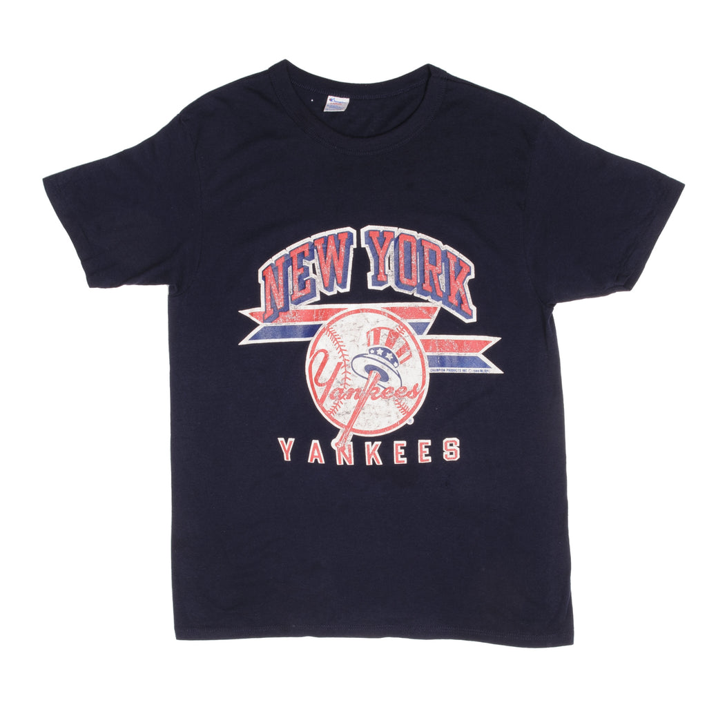 Vintage 90's New York Yankees MLB Pink T Shirt Size XL 