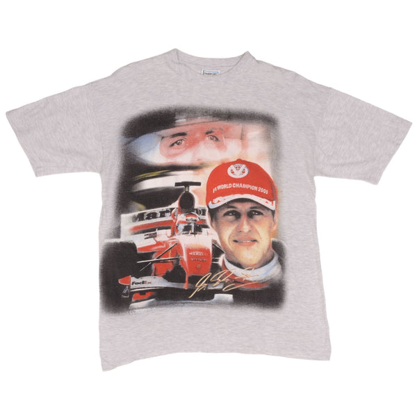 Vintage Original Formula One F1 Michael Schumacher Ferrari Marlboro World Champion 2000 Racing Tee Shirt Size Medium