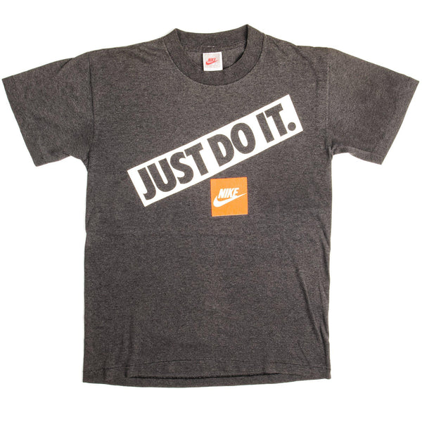 Vintage Nike Just Do It Tee Shirt 1987-1992 Size Small Made In USA With Single Stitch Sleeves.