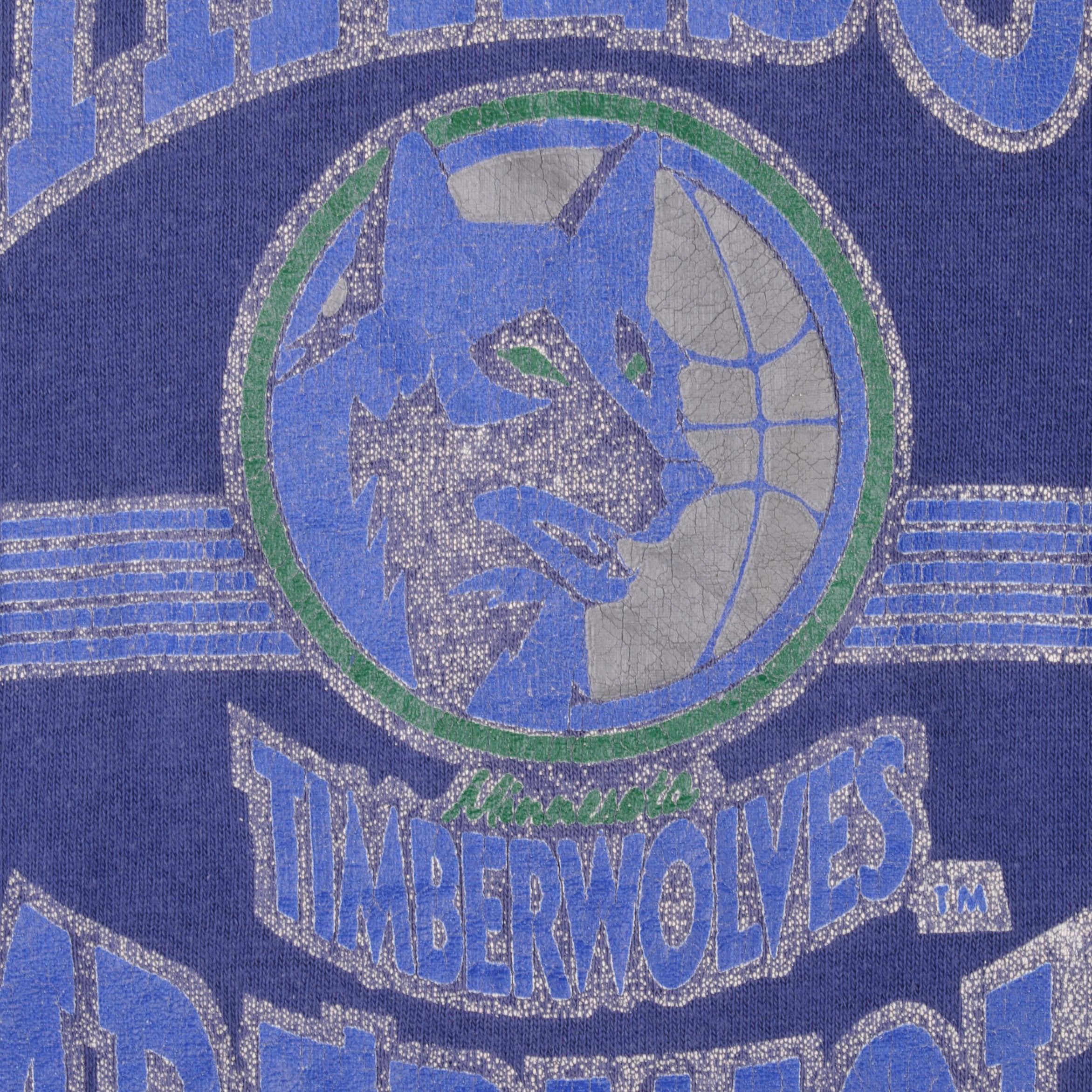 Sports / College Vintage Champion NBA Minnesota Timberwolves Tee Shirt 1980s Medium Made USA