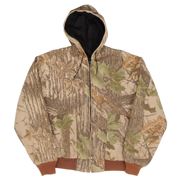 CHAQUETA ACTIVA CAMUFLAJE REALTREE WALLS VINTAGE DE LOS AÑOS 90, TALLA GRANDE