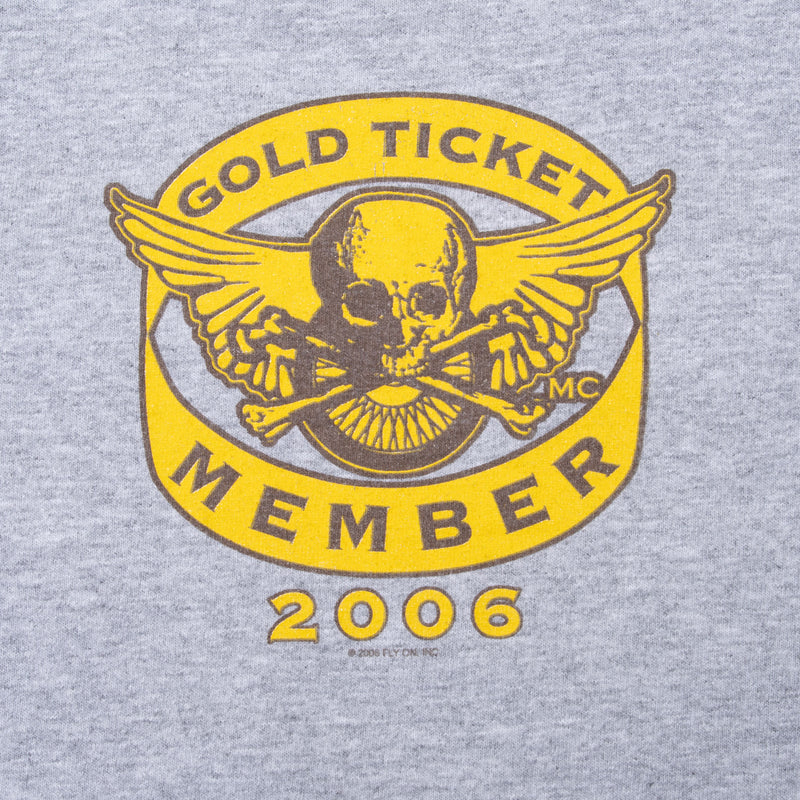 Vintage Lynyrd Skynyrd Gold Ticket Member 2006 Raglan Tee Shirt Size 2XL