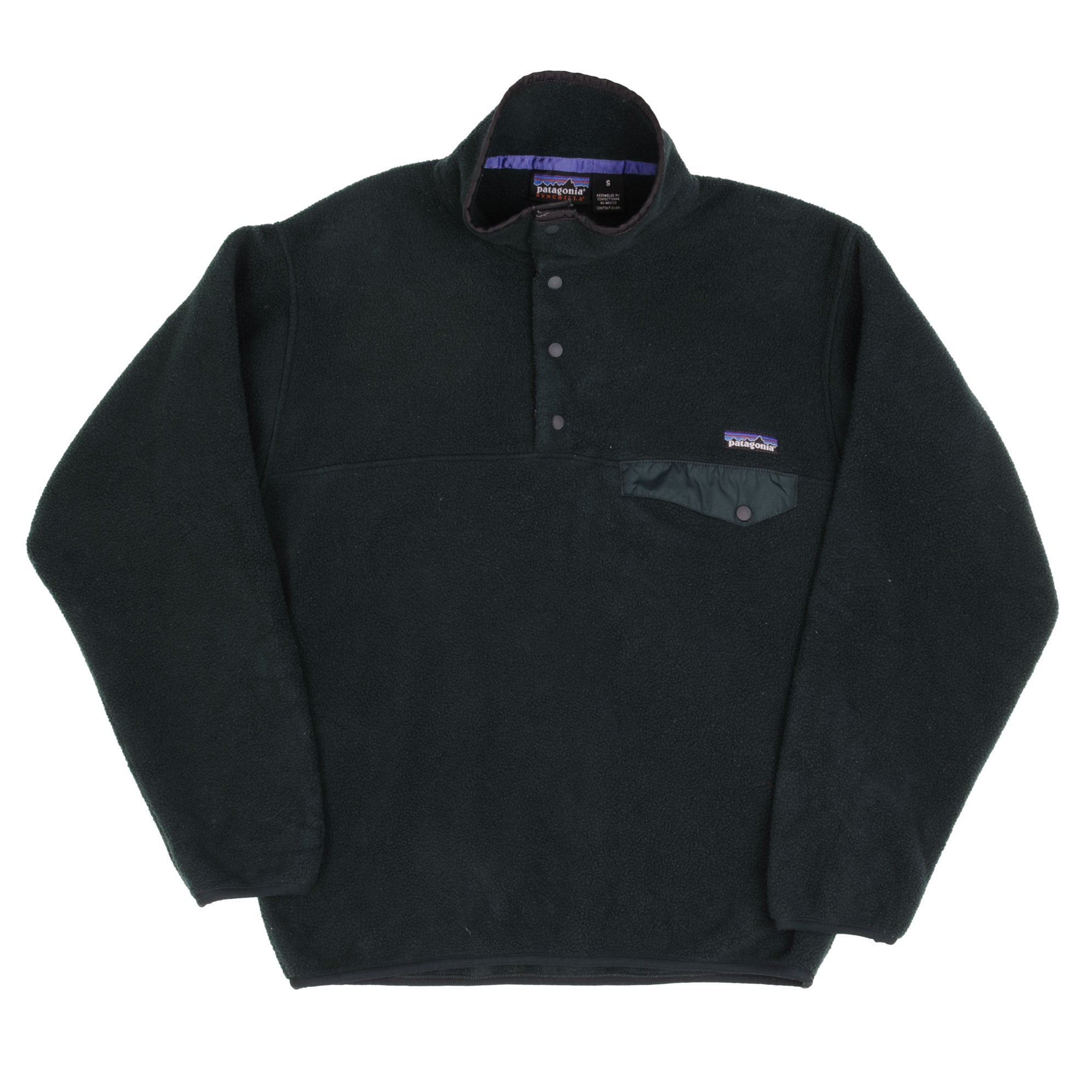 VINTAGE PATAGONIA 1990S SYNCHILLA SNAP T PINE GREEN FLEECE