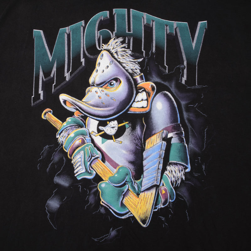 Sports / College Vintage Starter NHL Anaheim Mighty Ducks Tee Shirt 1993 Size XL Made in USA
