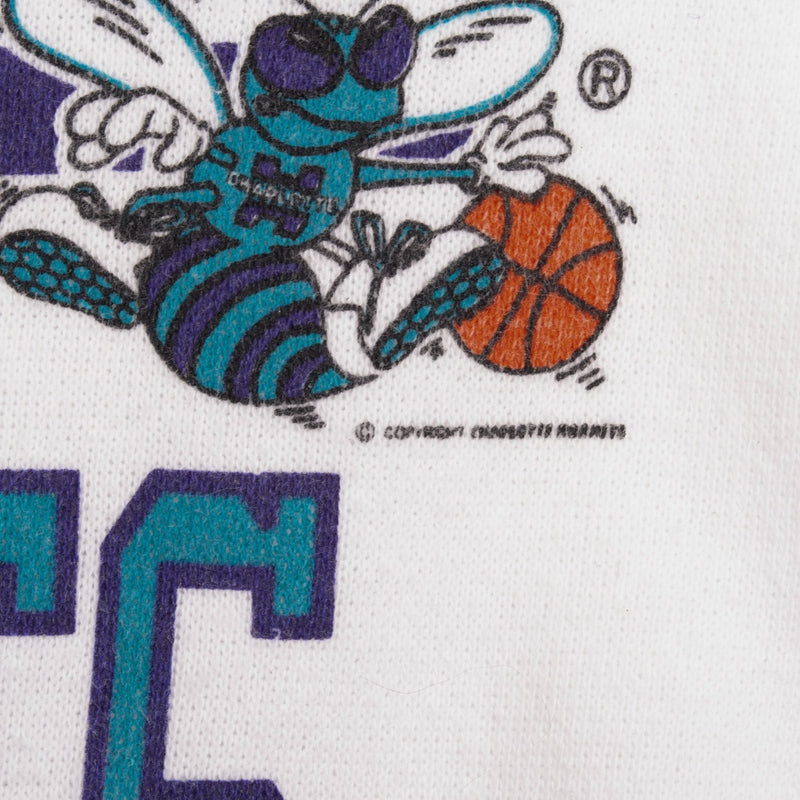 Vintage NBA Charlotte Hornets Sweatshirt 1990S Size Large Made In USA