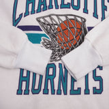 Vintage NBA Charlotte Hornets Sweatshirt 1990S Size Large Made In USA