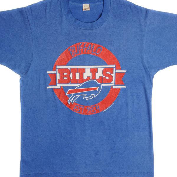 CAMISETA VINTAGE DE LA NFL BUFFALO BILLS 1989 TALLA MEDIANA FABRICADA EN EE. UU.