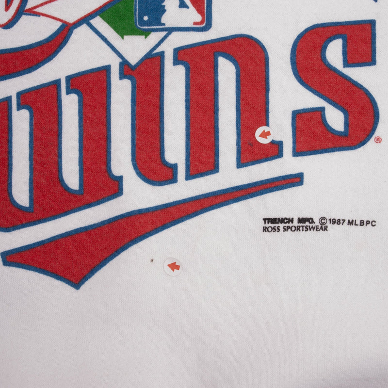 VINTAGE MLB MINNESOTA TWINS SWEATSHIRT 1987 LARGE MADE IN USA