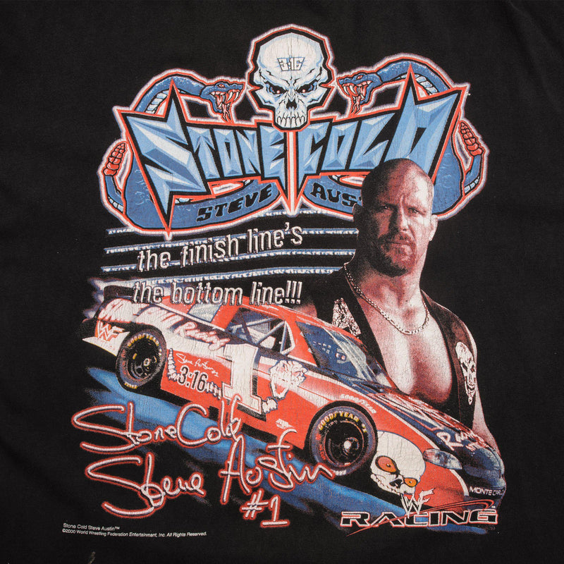 VINTAGE STONE COLD STEVE AUSTIN TEE SHIRT 2000 SIZE XL