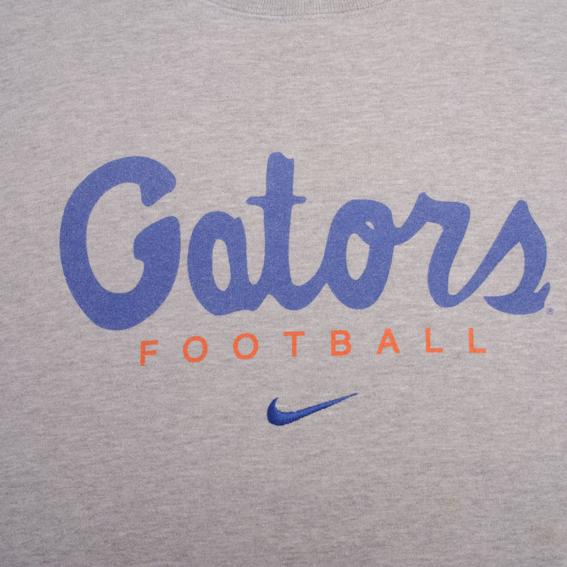 Vintage Nike Center Swoosh Gators Football Sweatshirt 1990S Size XL