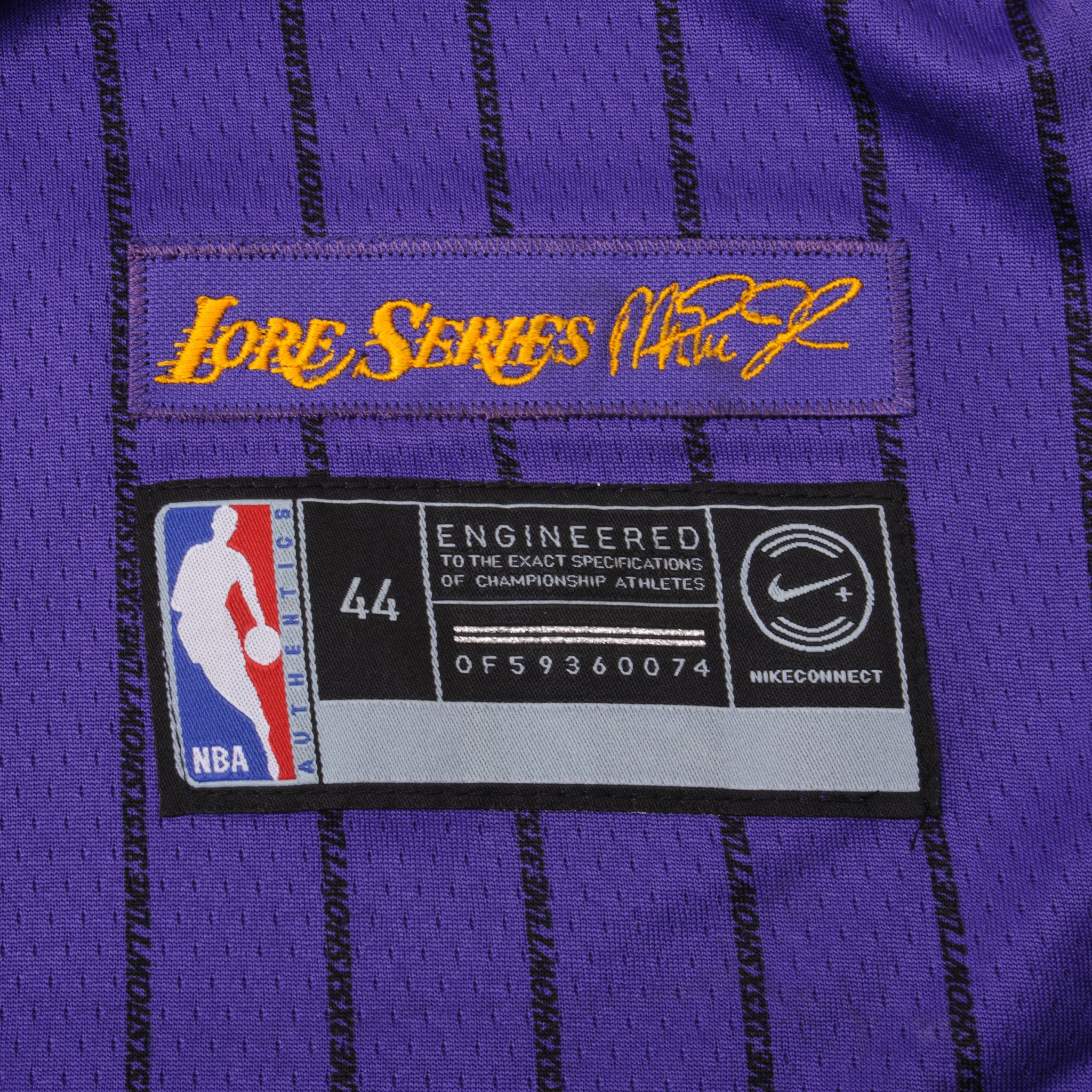 NIKE NBA LOS ANGELES LAKERS KOBE BRYANT #24 LORE SERIES JERSEY SIZE 44 –  Vintage rare usa