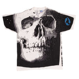 Vintage Liquid Blue Skull By Chris Pinkerton Tee Shirt 1992 Size XL Made In USA With Single Stitch Sleeves