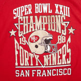 Vintage NFL San Francisco 49Ers Super Bowl XXIII Champion Sweatshirt 1988 Size XL Made In USA.