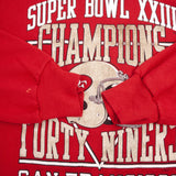 Vintage NFL San Francisco 49Ers Super Bowl XXIII Champion Sweatshirt 1988 Size XL Made In USA.