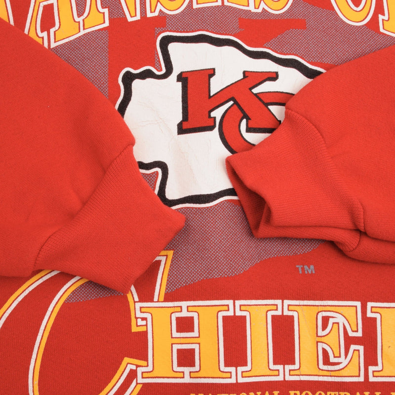 Vintage Nfl Kansas City Chiefs Taylor Swift Sweatshirt Large 1995 Made In Usa