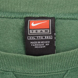 Vintage Nike Swoosh Green Crewneck Sweatshirt 1990S Size 2XL 