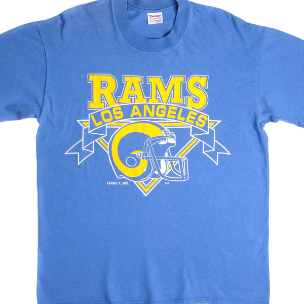 VINTAGE NFL LOS ANGELES RAMS TEE SHIRT SIZE LARGE MADE IN USA 1980s