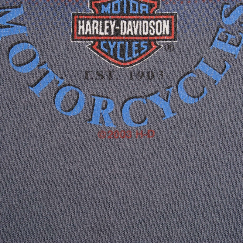 Vintage Harley Davidson Amsterdam 2003 Tank Top Tee Shirt Size Large Made In USA