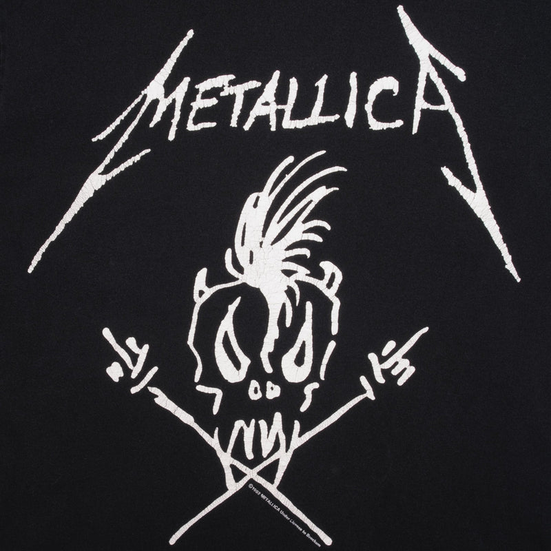 Vintage Metallica Nowhere Else To Roam Europe Tour 1993 Tee Shirt Size Medium With Single Stitch Sleeves