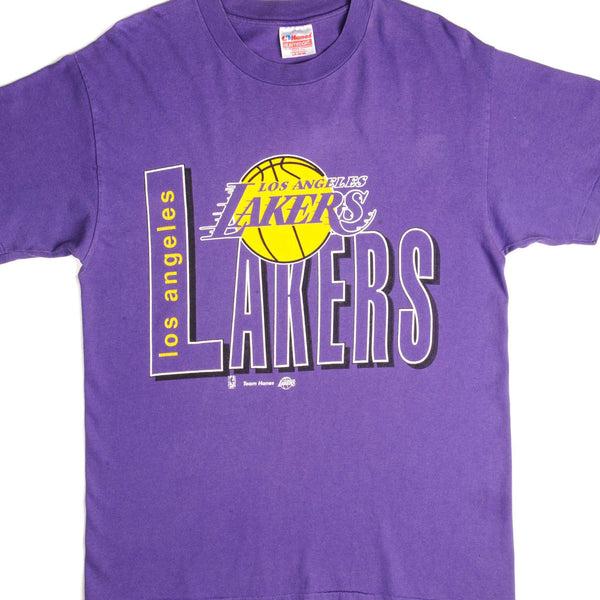 CAMISETA VINTAGE NBA LOS ANGELES LAKERS TALLA MEDIANA FABRICADA EN EE. UU.