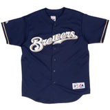 Vintage Mlb Milwaukee Brewers Ryan Braun #8 Majestic Jersey 2000S Size Large Made In Usa