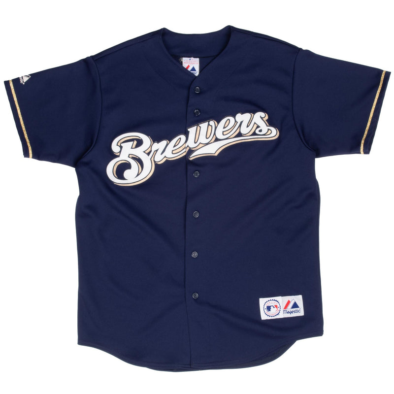 Vintage Mlb Milwaukee Brewers Ryan Braun #8 Majestic Jersey 2000S Size Large Made In Usa