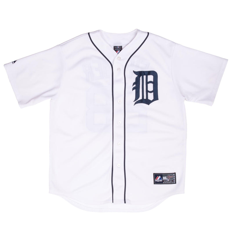 Vintage Mlb Detroit Tigers Prince Fielder #33 Majestic Jersey 2010S Size Large